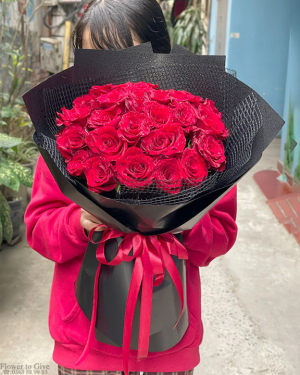 Bó hồng đỏ tặng nhân dịp-HT58
