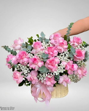 Giỏ hồng xinh giá rẻ-HT92
