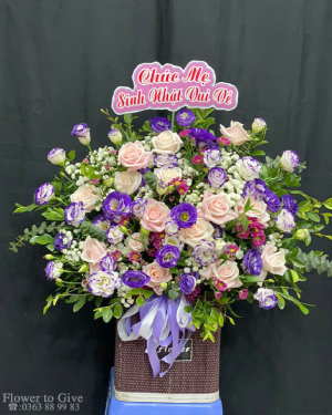 Giỏ hồng chúc mừng-HT123