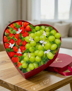 Hộp trái cây-trái tim tình yêu-HT202