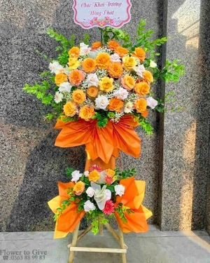 Lẵng hoa chúc mừng giá rẻ-HT238