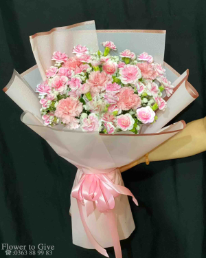 Bó hoa cẩm chướng chúc mừng-HT312
