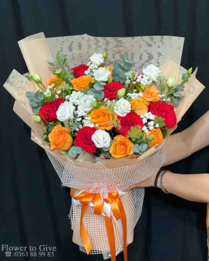 Bó hoa xinh chúc mừng-HT313