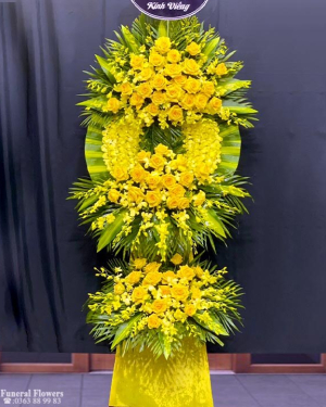 Lẵng hoa kính viếng-HT318