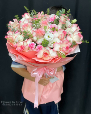 Bó hoa rạng rỡ chúc mừng-HT343