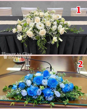 Bát hoa để bàn hội nghị-HT382
