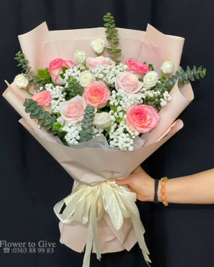 Bó hoa giá rẻ chúc mừng-HT367